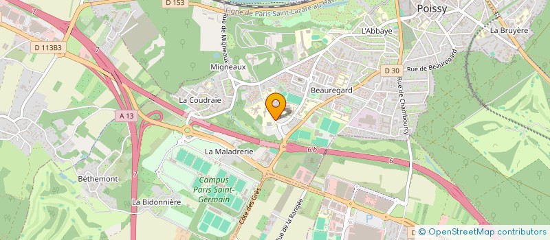 localisation de l'entreprise X-MENIPULATEURS  POISSY