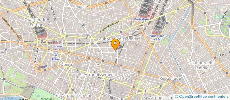 localisation de l'entreprise X - METAL  PARIS