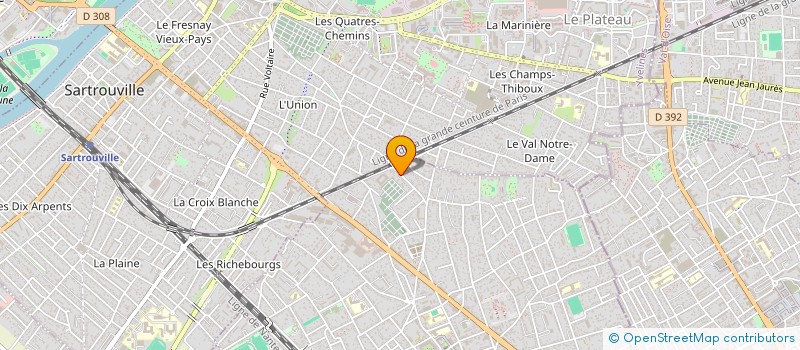 localisation de l'entreprise X.N.J.AN.  HOUILLES