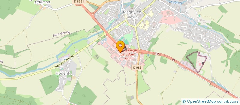 localisation de l'entreprise X.NET'  MAGNY-EN-VEXIN