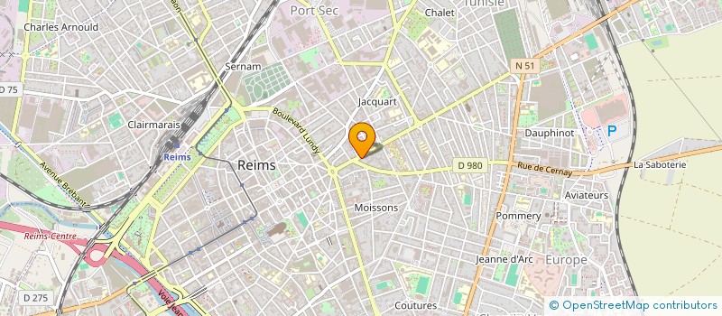 localisation de l'entreprise X-NET CENTER à REIMS
