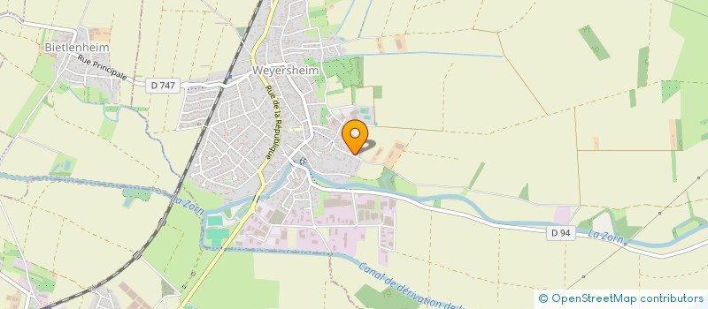 localisation de l'entreprise X.O.  WEYERSHEIM