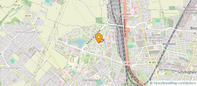 localisation de l'entreprise X O CARRE à SCHILTIGHEIM