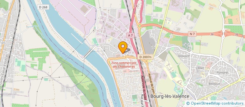 localisation de l'entreprise X ONE  VALENCE