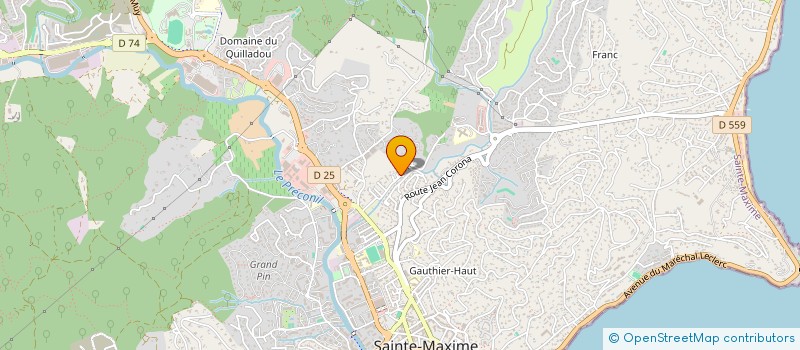 localisation de l'entreprise X PRESS LOCATION à SAINTE-MAXIME
