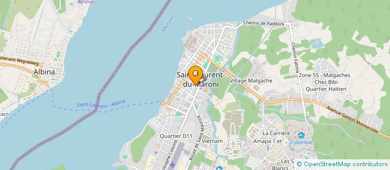 localisation de l'entreprise X PRIM  SAINT-LAURENT-DU-MARONI