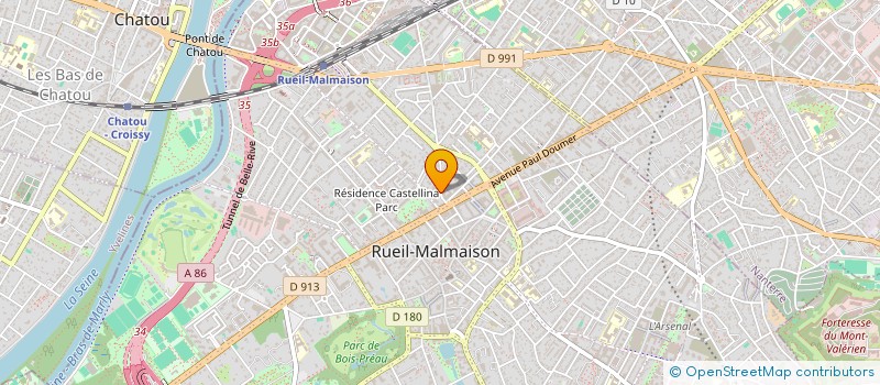 localisation de l'entreprise X.R. IMMOBILIER à RUEIL-MALMAISON