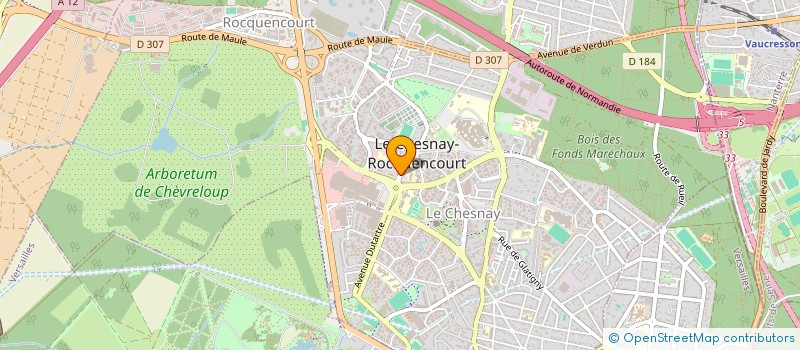 localisation de l'entreprise X-RECHERCHE SERVICE à LE CHESNAY-ROCQUENCOURT