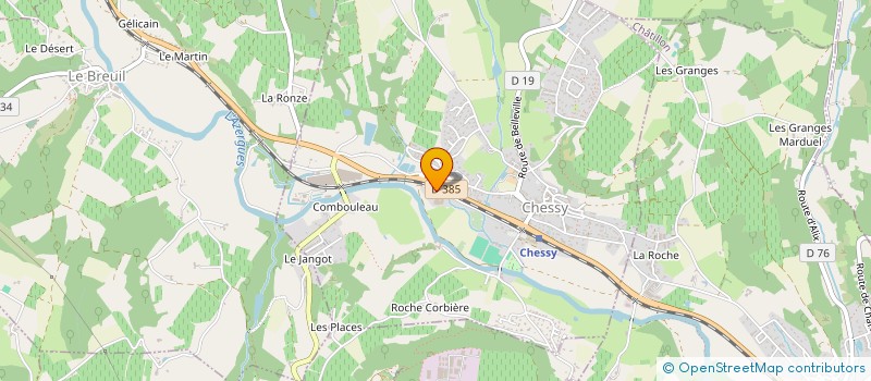 localisation de l'entreprise X'SIN  CHESSY