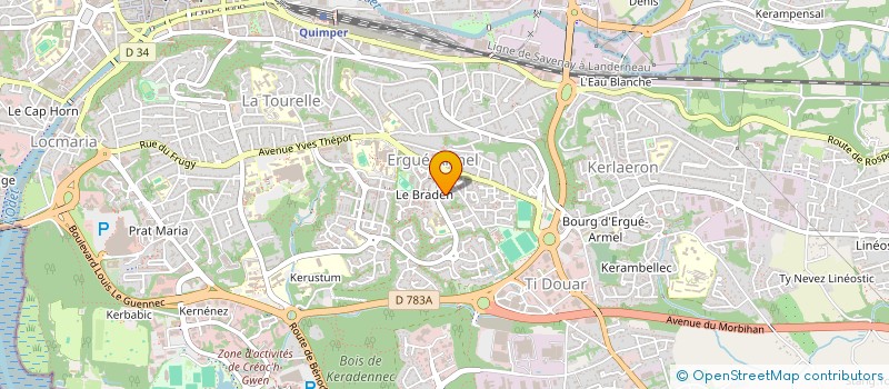 localisation de l'entreprise X'SPRAYSIONS à QUIMPER