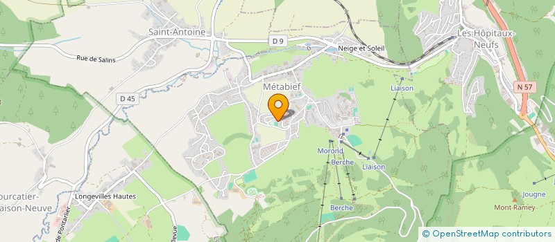 localisation de l'entreprise X TEAM HAUT DOUBS  METABIEF