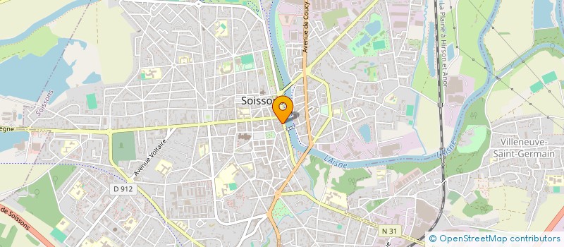 localisation de l'entreprise X TENSION NC  SOISSONS