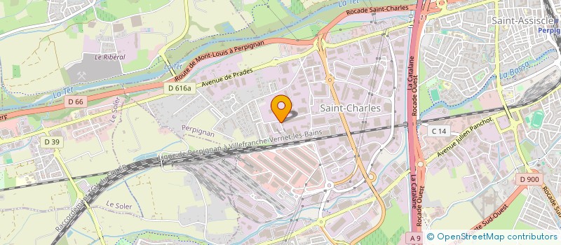 localisation de l'entreprise X-TRAC  PERPIGNAN