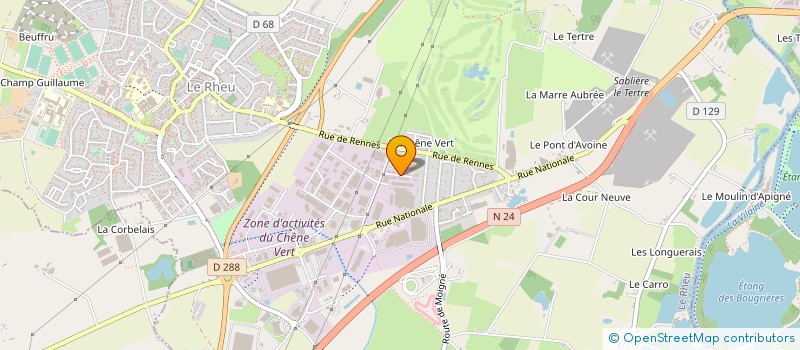 localisation de l'entreprise X-TREM LOISIRS  LE RHEU