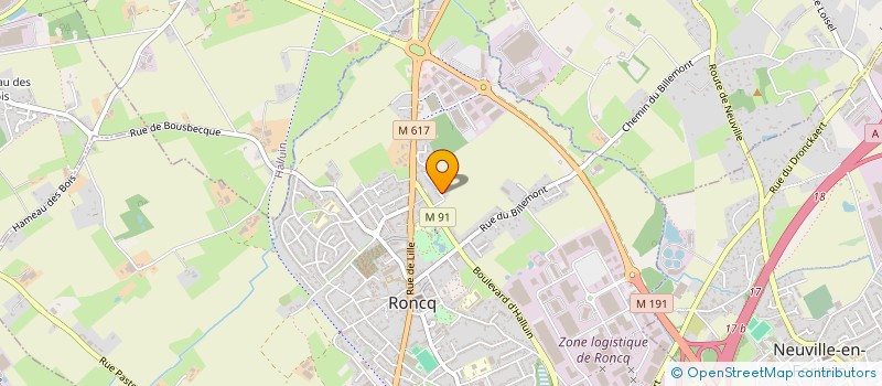 localisation de l'entreprise X-WING à RONCQ