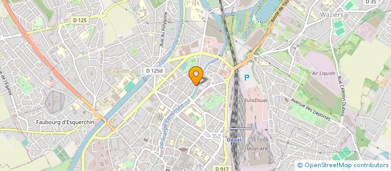 localisation de l'entreprise X+X à DOUAI