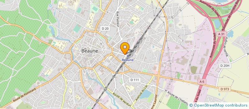 localisation de l'entreprise X.X.L. à BEAUNE