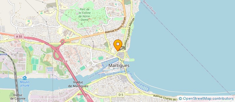 localisation de l'entreprise X.Y à MARTIGUES