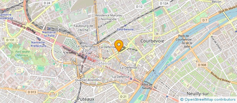 localisation de l'entreprise X&Z à COURBEVOIE