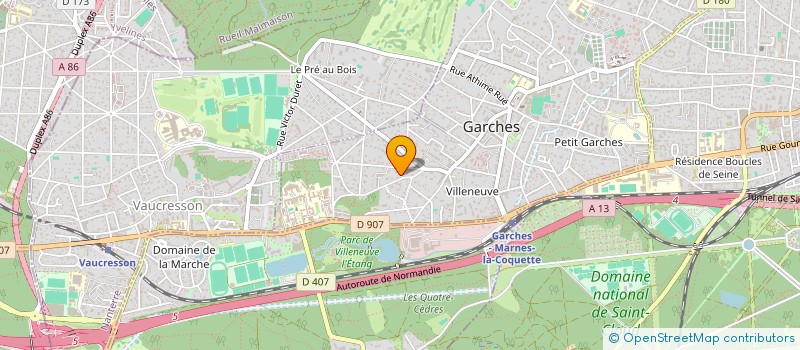 localisation de l'entreprise X.ZENG INVEST à GARCHES