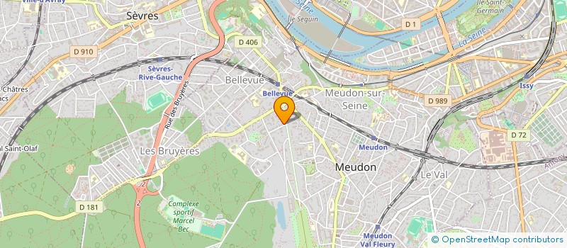 localisation de l'entreprise X2A HOLDING  MEUDON