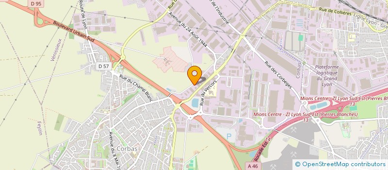 localisation de l'entreprise X2GR à CORBAS