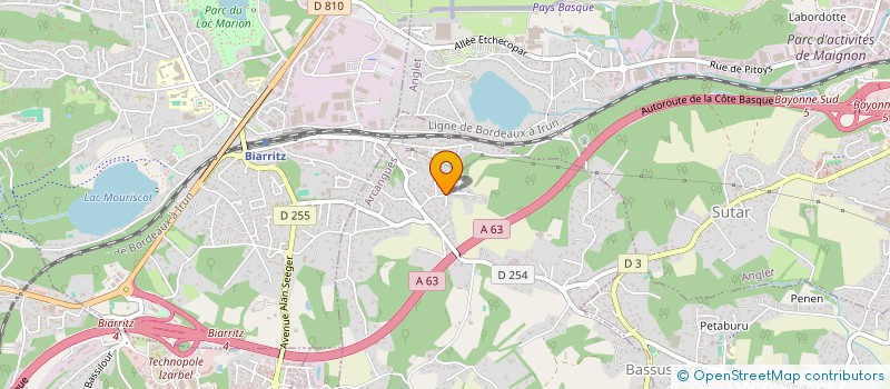 localisation de l'entreprise XABINOA  ARCANGUES