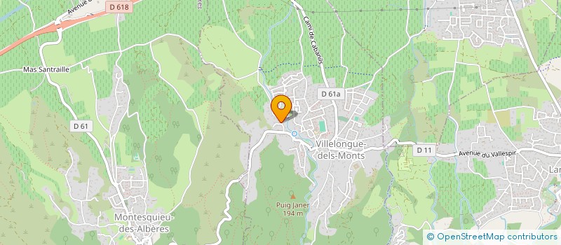 localisation de l'entreprise XACAPA  VILLELONGUE-DELS-MONTS