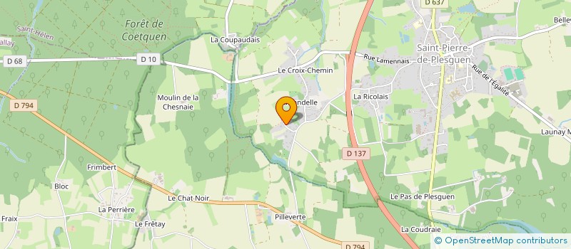 localisation de l'entreprise XACARA  MESNIL-ROC'H