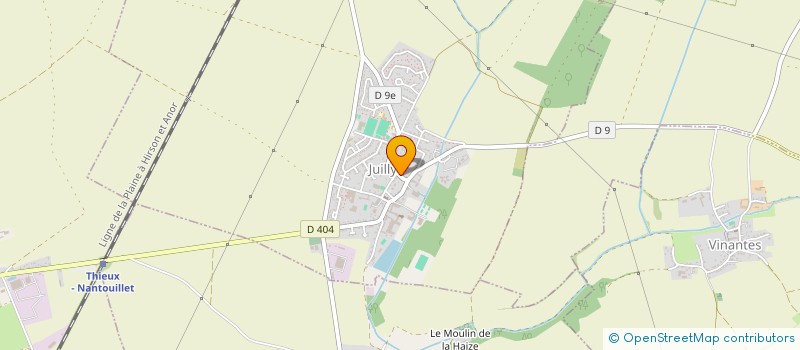 localisation de l'entreprise XADAM à JUILLY
