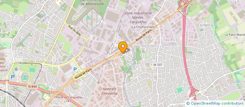 localisation de l'entreprise XAFA à NANTES