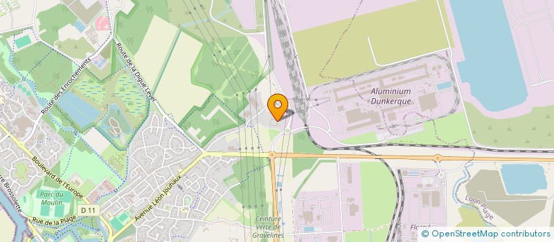 localisation de l'entreprise XAG HOLDING à GRAVELINES