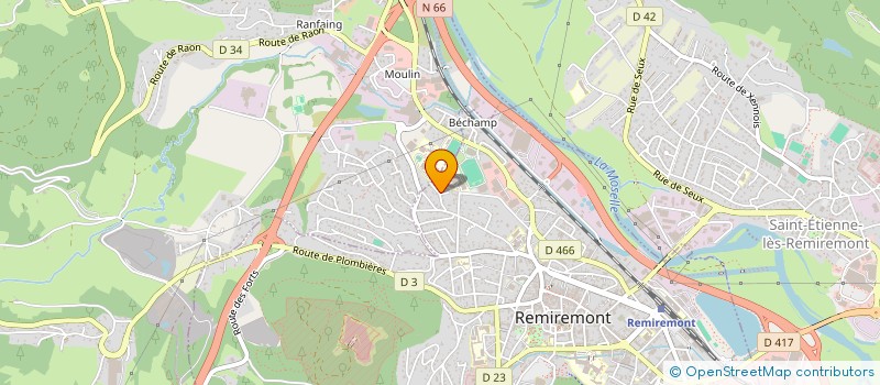 localisation de l'entreprise XAGE  REMIREMONT