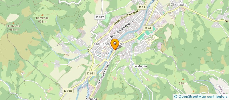 localisation de l'entreprise XAGOBIS à MAULEON-LICHARRE
