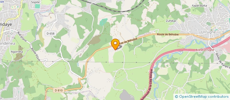 localisation de l'entreprise XAIA  URRUGNE