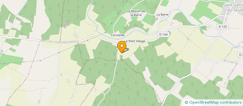 localisation de l'entreprise XAINTONGE SERVICES  SAINT-GERMAIN-DU-SEUDRE