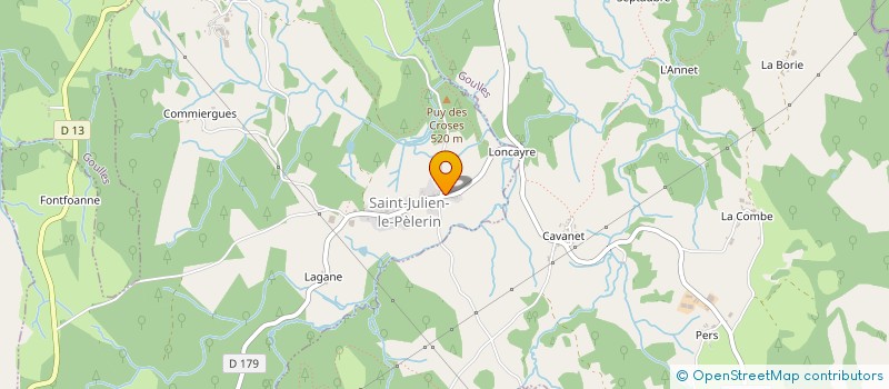 localisation de l'entreprise XAINTRIE VTT  SAINT-JULIEN-LE-PELERIN