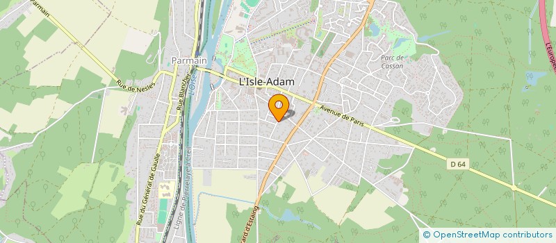 localisation de l'entreprise XAL PATRIMOINE  L'ISLE-ADAM