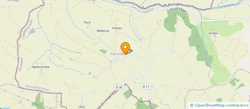 localisation de l'entreprise XALADEN BRUNO  PERVILLE