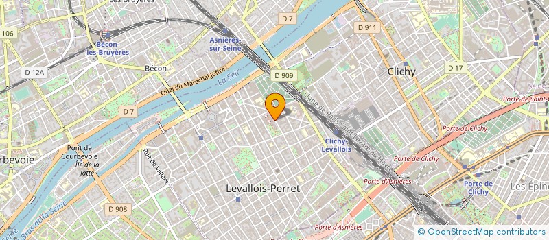 localisation de l'entreprise XALEDA à LEVALLOIS-PERRET