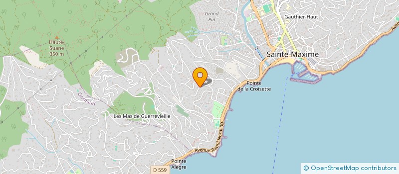 localisation de l'entreprise XALIN à SAINTE-MAXIME