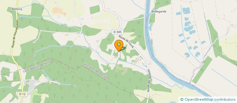 localisation de l'entreprise XALINE  SAINT-JEAN-DE-MARSACQ