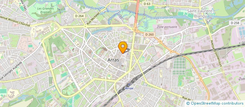 localisation de l'entreprise XALINE à ARRAS