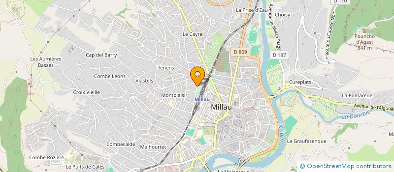 localisation de l'entreprise XALU  MILLAU