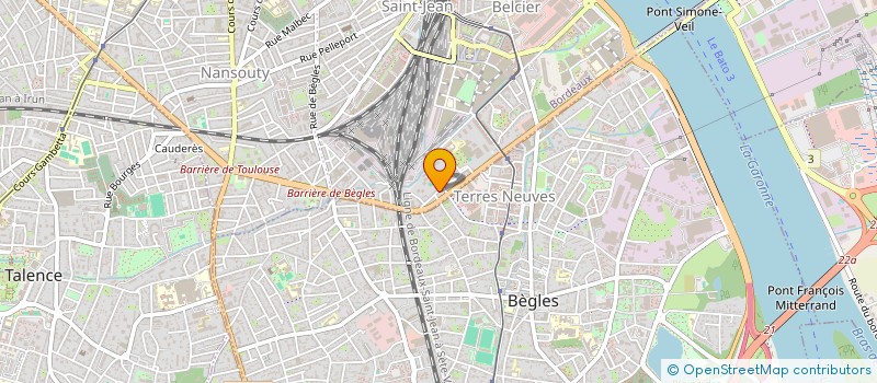 localisation de l'entreprise XAM à BEGLES