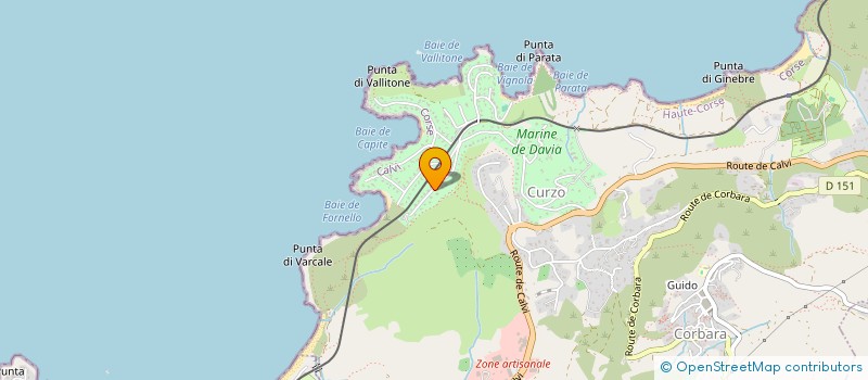 localisation de l'entreprise XAMA à CORBARA