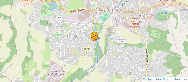 localisation de l'entreprise XAMA  CHARVIEU-CHAVAGNEUX