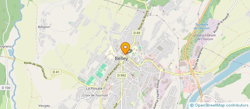 localisation de l'entreprise XAMA  BELLEY