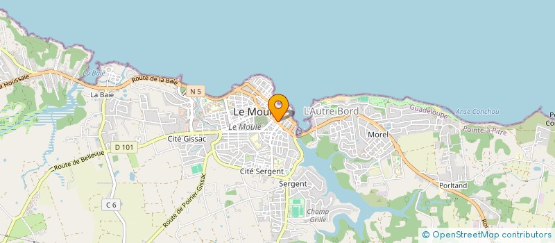 localisation de l'entreprise XAMA SERVICES à LE MOULE