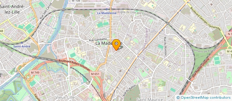 localisation de l'entreprise XAMA SI à LA MADELEINE